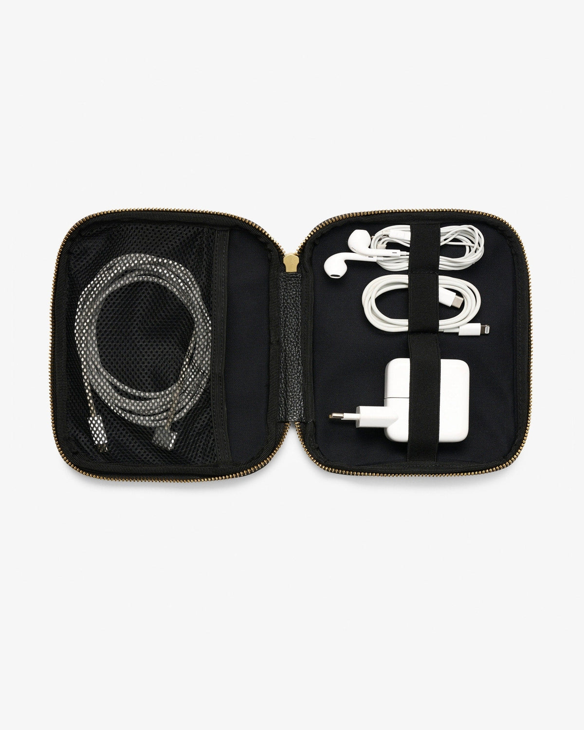 Cable Pocket - Clay/Gold