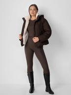 The Elara Puffer Jacket - Matte Pearl