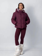 The Elara Puffer Jacket - Matte Pearl