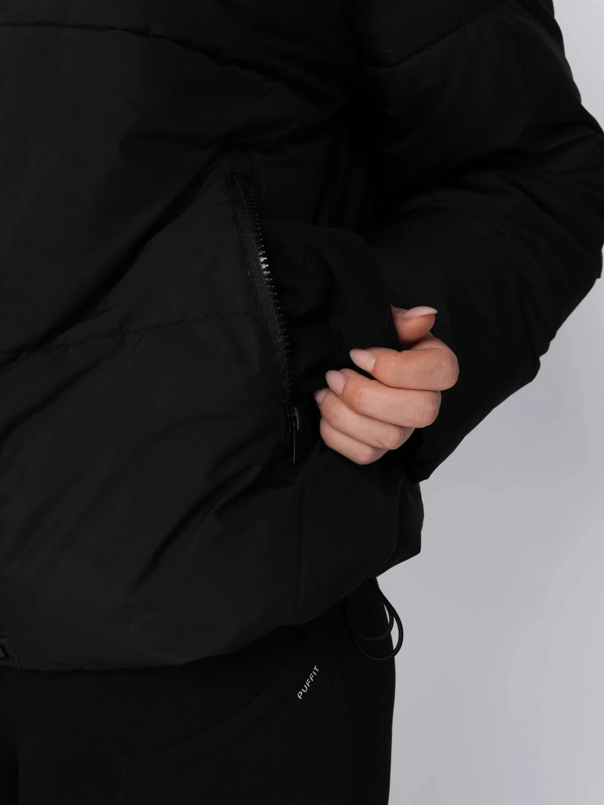 The Elara Puffer Jacket - Matte Pearl