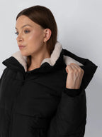 The Elara Puffer Jacket - Matte Pearl